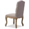 Baxton Studio Hudson Oak Beige Button-tufted Upholstered Dining Chair 120-6673 - alternate 3
